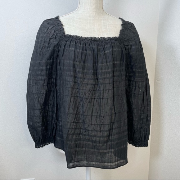 Donna Karen Linen Blouse - Picture 2 of 11